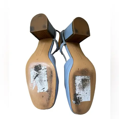 VERONIQUE BRANQUINHO Anthro Lilac Slingback Sandal Size 38 US 7.5 Y2K Style Blue