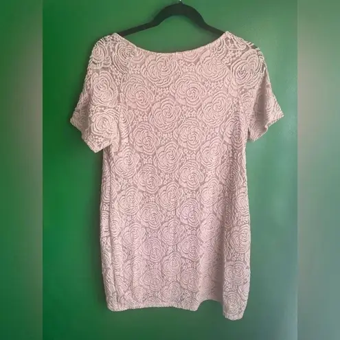Pinkblush Pink Blush Floral Lace Dress EUC