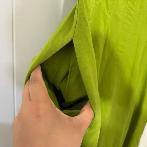 ASTR  The Label Green Square Neck Midi Dress – Sleeveless Flowy Fit