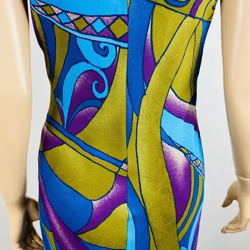 Studio Soleil 70's Revival Y2K Multicolor Artsy Retro Women's L Dress Size L