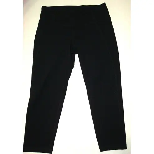 prAna NWT New Black Momento Capri Leggings Pants Womens Yoga S Gym Walk UPF 50+