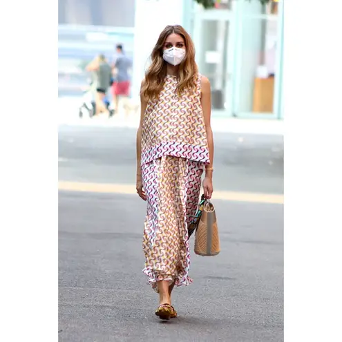 Olivia Palermo Geometric Print A