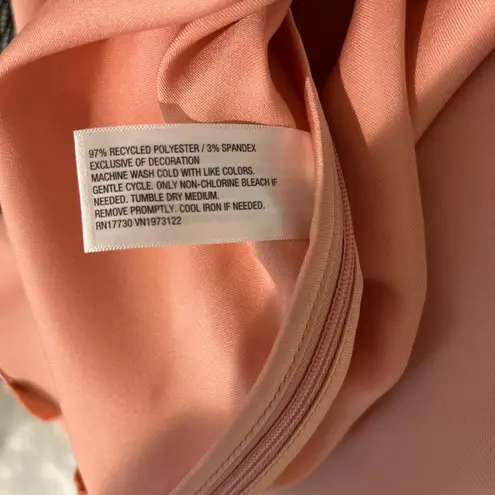 Wild Fable  Pink Peach Orange Satin High-Low A-Line Mini Skirt Small NWT