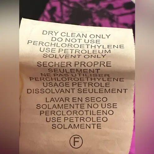 Karen Kane Purple & Black Print Halter Top - Size M women’s NWOT