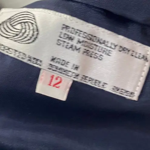 Vintage 90s Worsted Wool Skirt Tartan Plaid Wrap Navy Green Petite Womens M P Size undefined