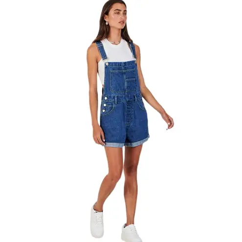 NWT ANRABESS Denim Short Loose Fit Adjustable Summer Overalls