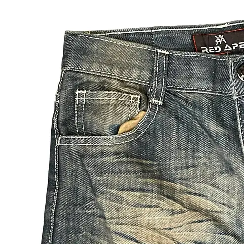 Red Ape Plus Size Straight Leg Jeans Women Mid