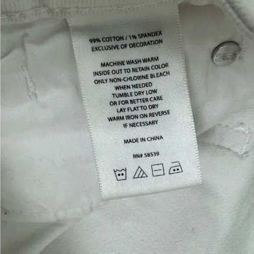 Kut From The Kloth  Catherine Boyfriend White Denim Jeans Size 4