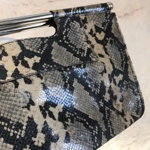 Banana Republic  Large Faux Snakeskin Rectangular Clutch