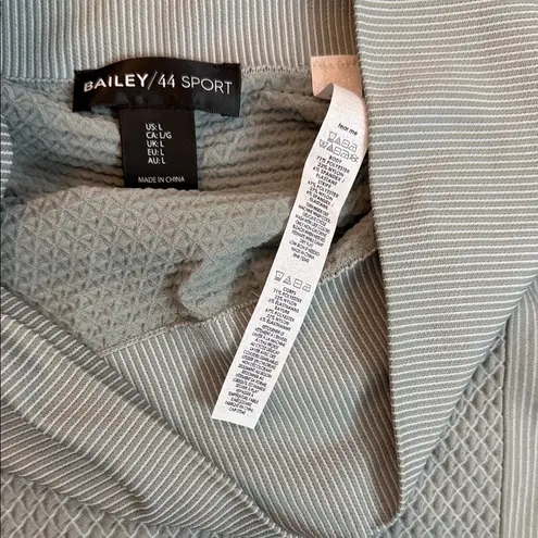 Bailey 44 Sport Textured Zip Jacket & High-Rise Leggings Set blue gray Size L