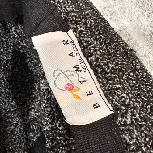 Vintage 90s BETMAR NEW YORK Bucket Hat Marled O/S Black White Packable Cloche