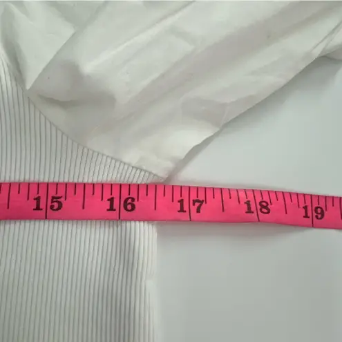 Veronica Beard Effy Puff Sleeve Top Sz S White