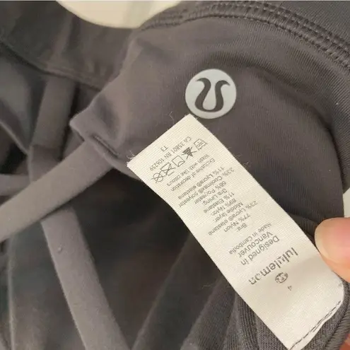 Lululemon  Athletica charcoal grey sports bra, inner tags, size 4, collab, active