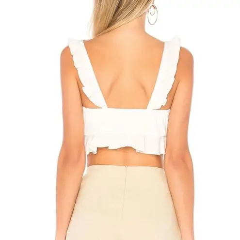 superdown  Monroe Ruffle Crop Top size M