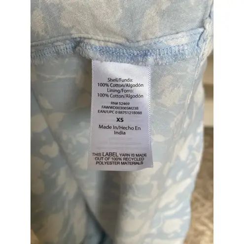 Free Assembly Midi Dress Sky Blue Wedding Spring Summer Event Coquette Romantic Size XS