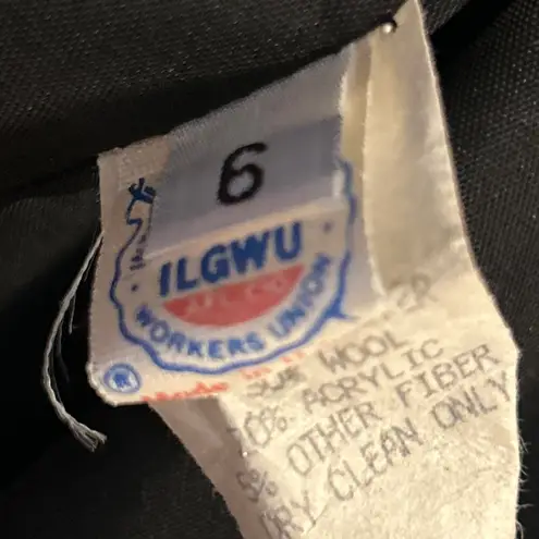 NYC New York Girl Herringbone Tweed Wool Blend Duster Coat Size 6 Gray