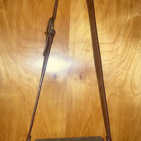 Brown Suede Francisco Biasia Genuine Italian Leather Crossbody Purse