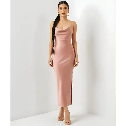BHLDN Cali Satin Charmeuse Slip Dress, Sedona, 10 (US)