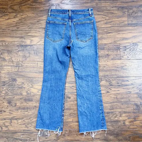 Madewell  • FLAWED Kick Out Crop Jeans in Brinton Wash: Raw Hem Edition flare