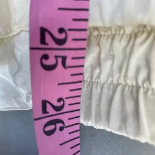 Vintage 90s KDBD White Black Floral Silk Zip Up Jacket Size M