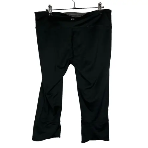 Layer 8 Black Qwick Dry Cinched Side Cropped Athletic Pants M