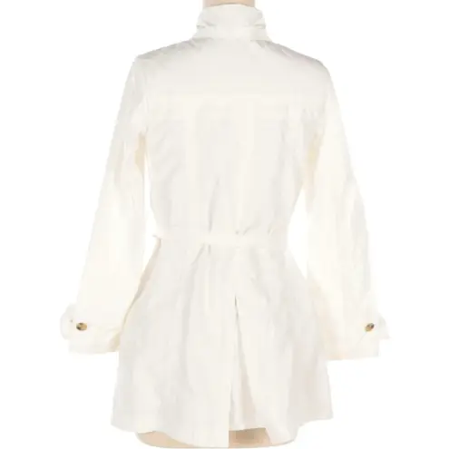 Moncler Double-Breasted Trench Jacket with Button and Tie Closure Size