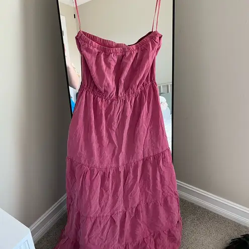 White Birch Black Label Pink Strapless Maxi Dress