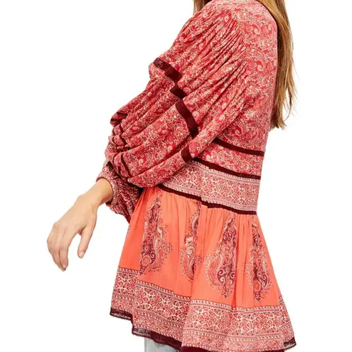 Free People NEW  Top Revolve Luna Scarf Printed Tunic /Dress Boho Women's XS/S