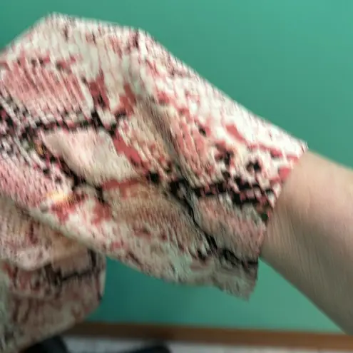 CASTING France faux silk python print pants Pink Size 2