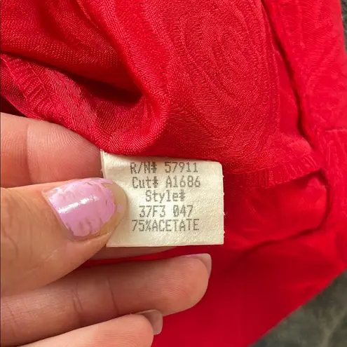 Vintage Red Sleeveless Mini Dress A List by Wrapper size 7