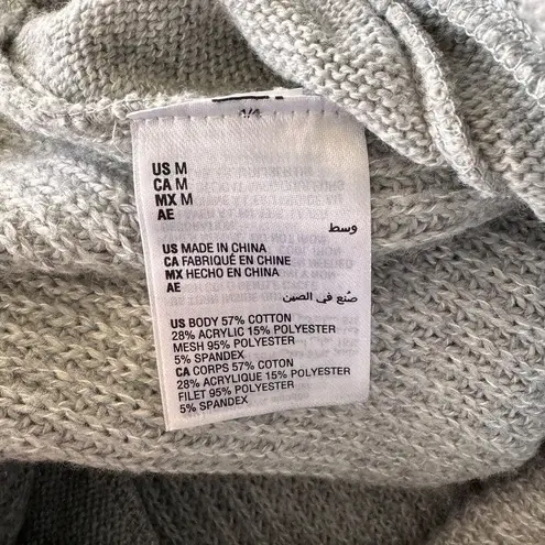 INC International Concepts Medium Sweater Joggers Pants Sequins Pockets Gray New