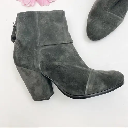Rag and Bone  Newbury Suede Leather Ankle Boots: Dark Grey