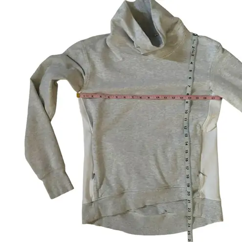 Lululemon  Rest Day Cowl Neck Womens Size 6 Gray White Pullover