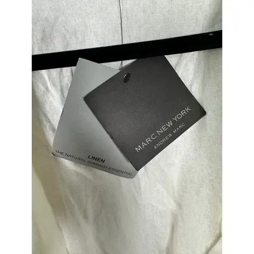 Marc New York Linen White Oversized Slouchy Blazer Women's Medium NEW with Tags