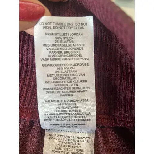 Gymshark  Vital Seamless 2.0‎ High Rise Joggers Baked Maroon Marl Size Medium Run