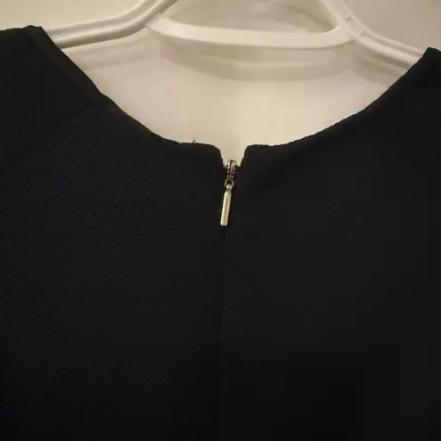 Rebecca Taylor Navy Stretch Textured Dress Size 2