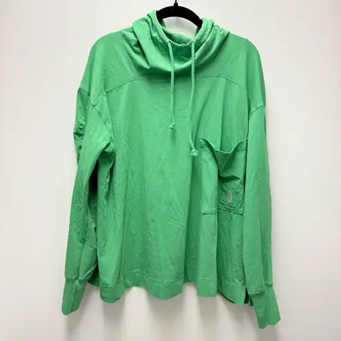 NWT FP Movement Hot Shot Hooded Layer, Green | Size Small