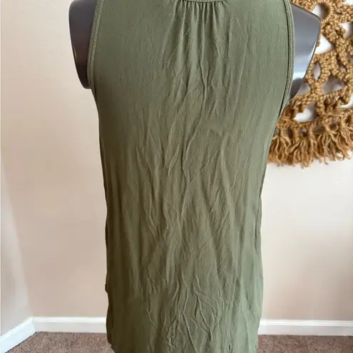 Chloe K Asymmetrical Green Sleeveless Tank Top Size L