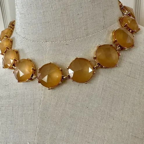 C Wonder yellow and gold tone link necklace