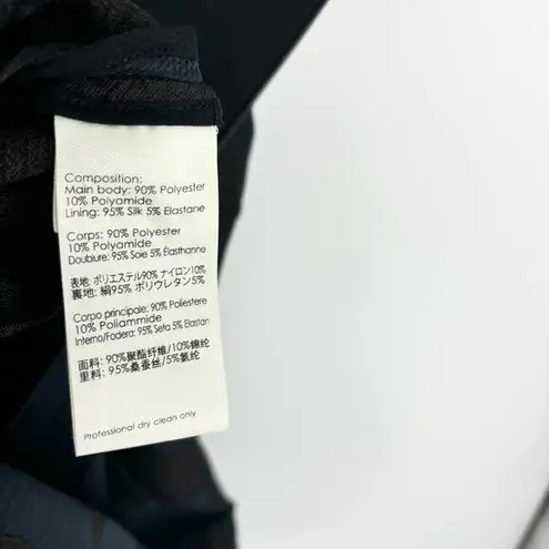 3.1 Phillip Lim Dress Size 0 Jacquard Print Asymmetrical Neckline Sleeveless