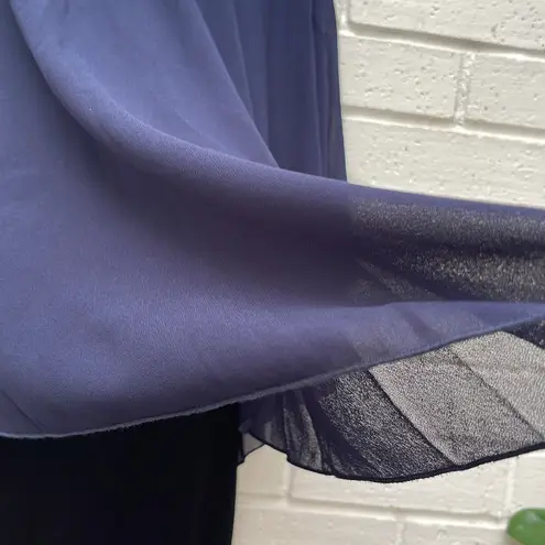 Woman’s mesh cape overlay bodycon knee length pencil dress for wedding gust Size L