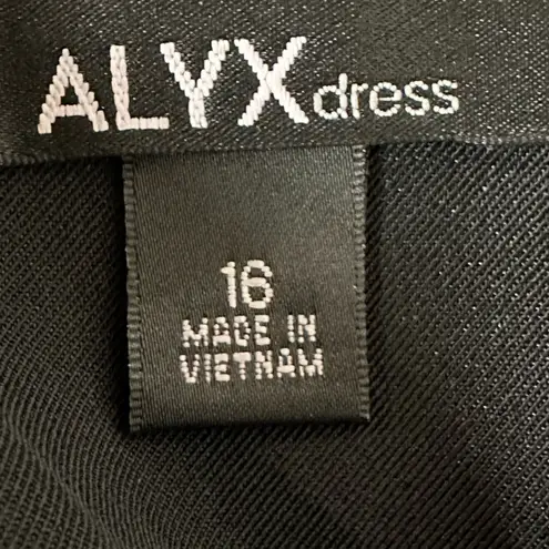 Alyx Dresses Zebra Print Black Cream Sleeveless Sheath Dress W/ Pockets Size 16