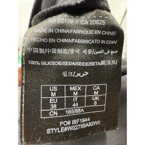 Guess  Jumpsuit Womens Silk‎ Sleeveless Pockets Drawstring Y2k Black Size Medium