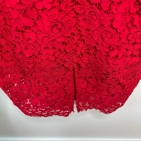 Bardot Pierre Red Lace Dress Size 6