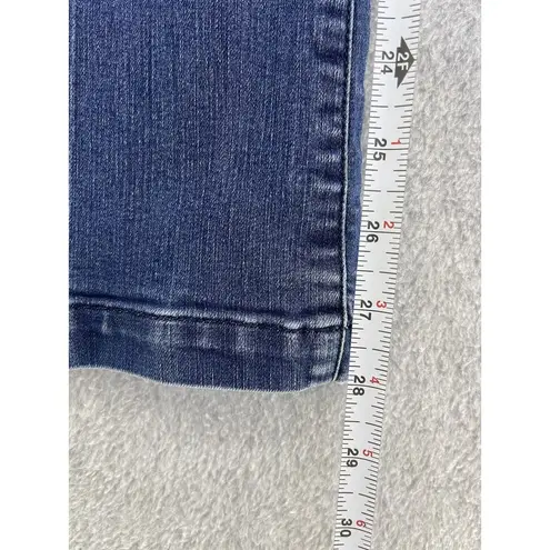 Loft  Ann Taylor Women's Blue Denim Jeans Curvy Flare Size 4P Petite