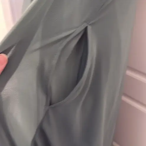 Birdy Grey NWT  Kaia Dress in Chiffon Sea Glass with pockets medium
