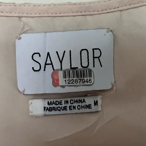 Saylor Maggy Lace Midi Dress Nude