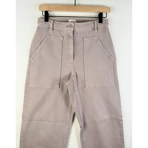 Wilfred Free Aritzia Womens Pants Brown Utility Hi Rise Wide Leg Baggy Size 4