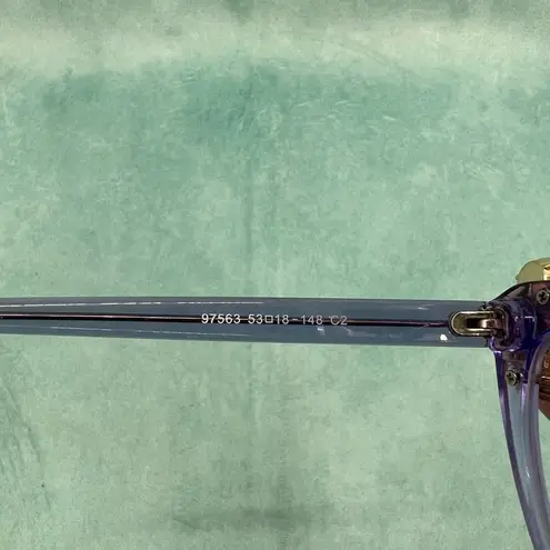 Purple Cat Eye Gemstone Eyeglasses