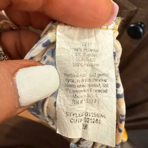 Kaileigh Yellow Blue Floral Sundress